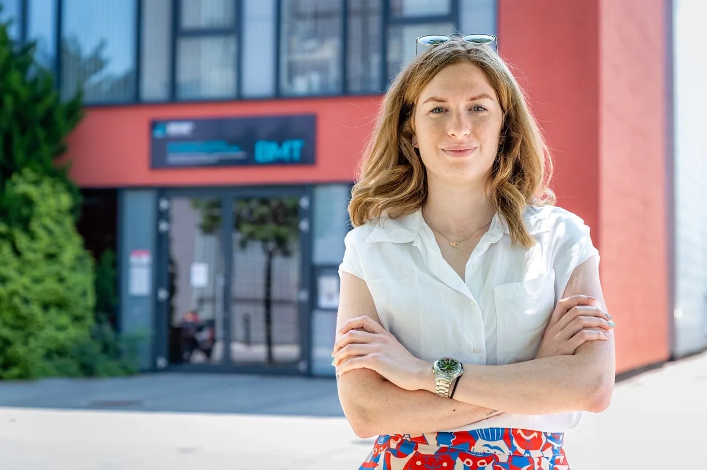 Bettina Szelezsán now shares her experience with Széchenyi István University students as a lecturer (Photo: András Adorján)